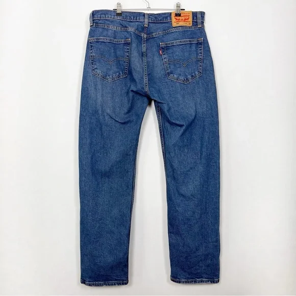 Levi's Men's 505 Classic Straight Blue‎ Jeans Size 34 X 32 - Picture 8 of 16